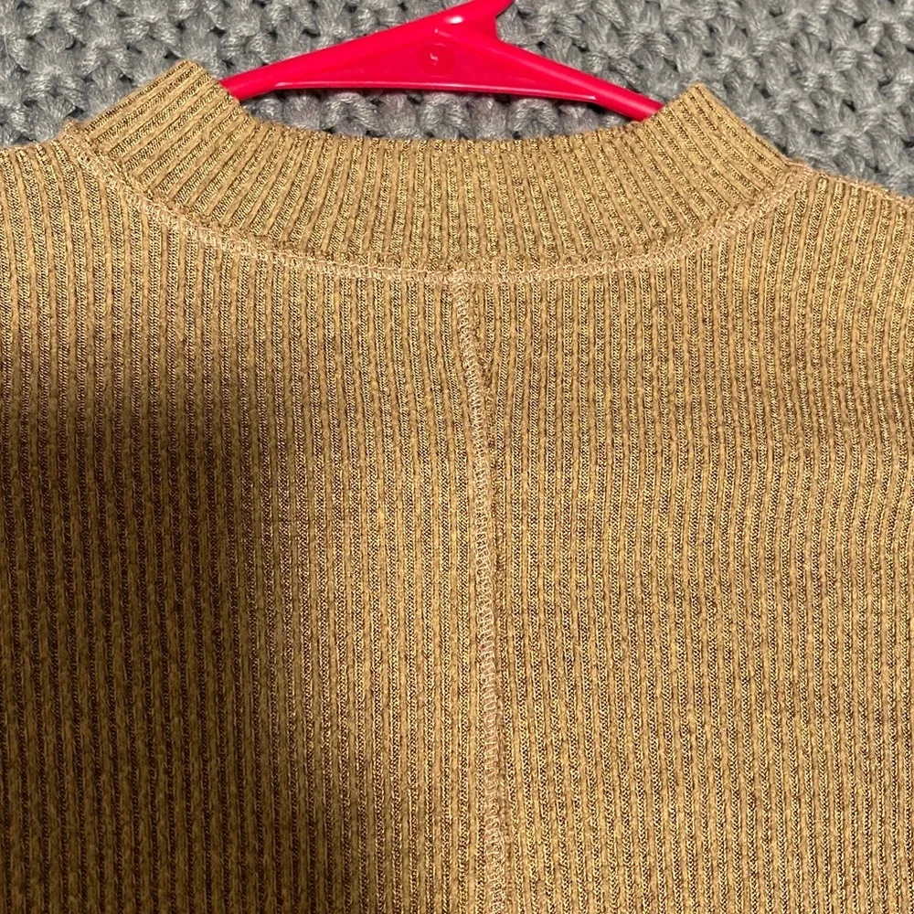 Cozy Tan Knit Sweater - Picture 3 of 4